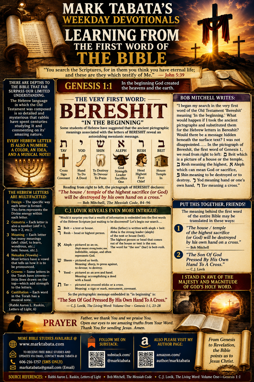 Learning From The First Word Of The Bible