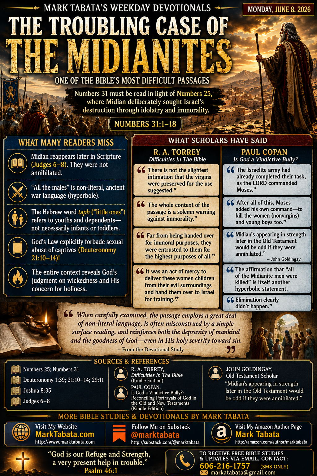 The Troubling Case Of The Midianites